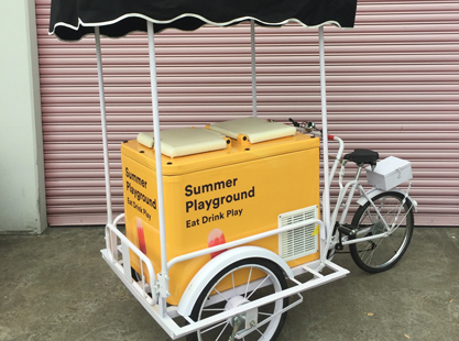 popsicle bicycle carts