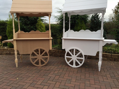 White/Painted Candy carts