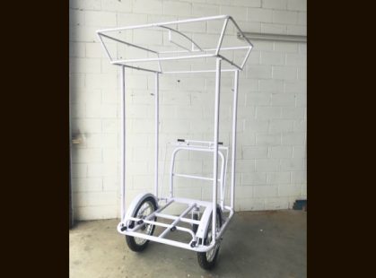 Mobile Push Cart Square Canopy